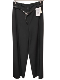 Pantalon Palazzo en negro con fino cinturon incluido | 89-9-018-43-2690 | Ropa y complementos para todas, tallas grandes, moda casual, elegante y cómoda.