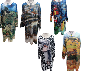 Vestido manga larga estampado con "Paisajes" | 791173 | Ropa y complementos para todas, tallas grandes, moda casual, elegante y cómoda.