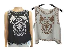 Blusa sin mangas estampado paisley | 78-3-088-82-2290 | Ropa y complementos para todas, tallas grandes, moda casual, elegante y cómoda.
