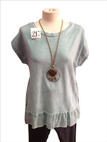 Blusón "Volante" | 633026 | Ropa y complementos para todas, tallas grandes, moda casual, elegante y cómoda.