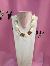 Collar gargantilla "Etnica marfil" | 008032 | Ropa y complementos para todas, tallas grandes, moda casual, elegante y cómoda.