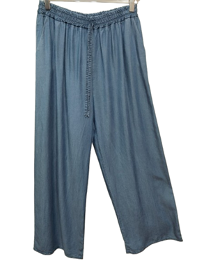 Pantalon Palazzo tipo vaquero | 75-9-017-43-2290 | Ropa y complementos para todas, tallas grandes, moda casual, elegante y cómoda.
