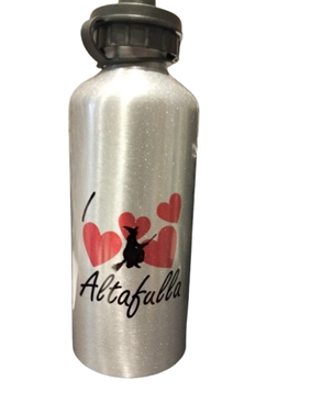 Termo personalizado souvenir de Altafulla, con dibujo de bruja "I Love Altafulla" | 66-83TM-011-87-1990 | Ropa y complementos para todas, tallas grandes, moda casual, elegante y cómoda.