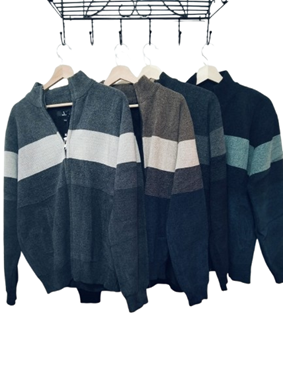 Chaqueta de hombre con borreguillo interior y cierre de cremallera | 95-49-002-47-2790 | Ropa y complementos para todas, tallas grandes, moda casual, elegante y cómoda.